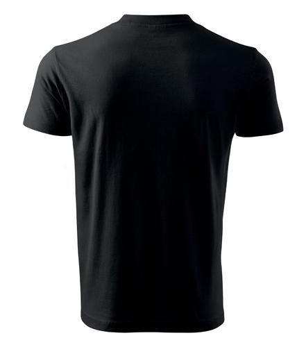Tričko V-neck čierna 2XL