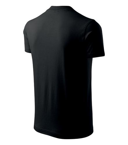Tričko V-neck čierna 2XL