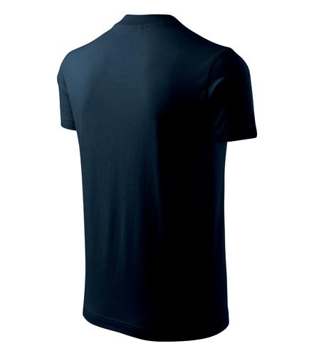 Tričko V-neck tmavomodrá 