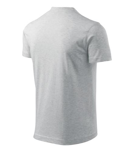 Tričko V-neck svetlosivý 