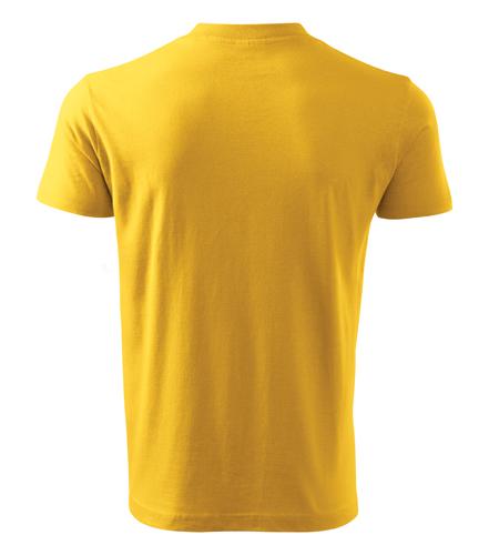 Tričko V-neck žltá 2XL