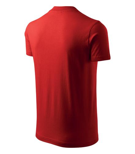 Tričko V-neck červená S