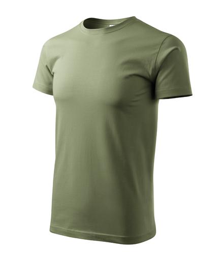 Tričko pánske Basic khaki XS